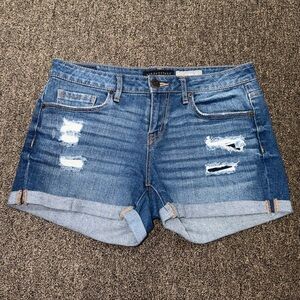 Women’s Aeropostale Midi Distressed Jean Shorts